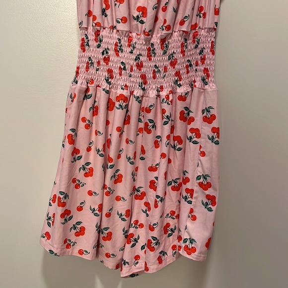 🍒 Cute! Pink Cherry Romper 🍒 - Picture 3 of 6